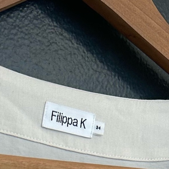 Filippa K “Isobel” NWOT size 34 (4 US) dress shirt in ivory/cream oversized - Picture 12 of 16